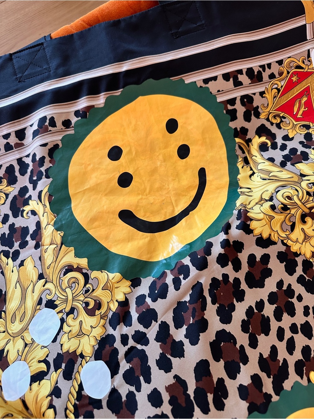 Junya Watanabe x Cactus Plant Flea Market Silk Tote Smiley Face - Picture 5 of 10